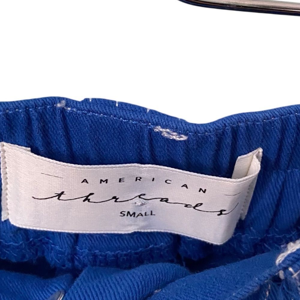 American Threads Blue Cargo Pants in Size Small - Picture 7 of 8
